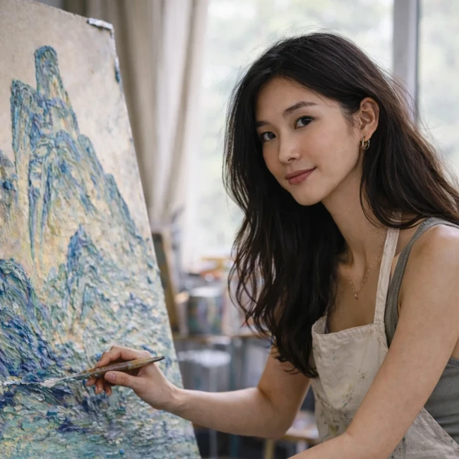 Alicia, texture artist